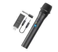 Genérico Wireless Microphone, Metal Dynamic System, Rechargeable Receiver Unit, Clear Audio Output, Long Range Signal, Sturdy Build Quality, Plug and Play Setup, Perfect for Karaoke, Mixer, Machine