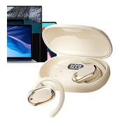 Genérico Wireless Over Ear | Adjustable Earhooks Cordless | Noise Canceling Earphones, Water Resistant Workout For Runn Provides A Secure Fit For Active Lifing Cycling Traveling