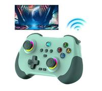 Genérico Wireless PC Controller, Vibration Gamepad, RGB Lights Gamepad, Ergonomic Grip Controller, USB Wireless Controller, Atmospheric Lighting, Extended Playtime For Pc [video game]