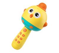 Genérico Wireless Toy Microphone, Chicken Shape, 4.41x4.06x8.15 Inches Kids Microphone with LED Light, Rechargeable Voice Changer with Fun Features, Party Toy for Boys and Girls