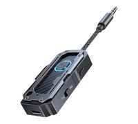 Genérico Wireless Transceiver | USB Adapter | Portable Wirelless Radio Music Adaptter LED Display Hands-Free Calling Support | Equipment Accessories for Kids Family Teen Friends