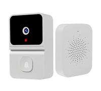 Genérico Wireless Video - Wide Angle doorbellCamera, Smart Security Device, Human Motion Detection, Clear Two Way Audio with Cloud Storage | Durable Wireless doorbellCamera For Indoor Outdoor Home S