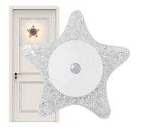 Genérico Wireless Wall Light - Star-Shaped LED Magnetic Lighting | Motion Sensor Portable Wall Light - For Bedroom Kitchen Bathroom Hallway Staircase Closet Cabinet Counter Desk