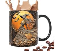 Genérico Witch Brew Mug, Halloween Travel Ceramic Cups, Elegant Mug Stylish 350ml For Girls Women