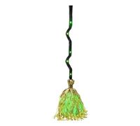Genérico Witch Broom - 35in Glowing Prop | Sound Effect, Moving, Halloween