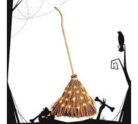 Genérico Witch Broom Decor Warm Glow Giant Indoor Outdoor Party Supplies
