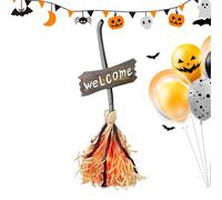 Genérico Witch Broom Halloween Prop, Animated Dancing Broom with Spooky Sounds, Moving Masquerade Decoration for Indoor Outdoor Party, Haunted House, Fireplace, Porch, Yard, Living Room