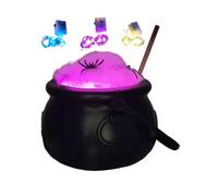 Genérico Witch Cauldron Bubbling - Black Candy Bucket Kit with Lights