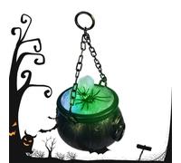Genérico Witch Cauldron | Scary Cauldron with Spider and Led String Light