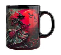 Genérico Witch Coffee Mug, 325ml Halloween Ceramic Coffee Cup