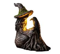 Genérico Witch Figurines - Spooky Resin Gothic with LED Lights Desk Decor