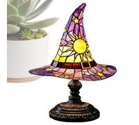 Genérico Witch Hat Lamp - Halloween Lamps | Resin USB Powered Gothic Night Lights | Decorative Spooky Lamp Witch Lights For Bedroom Living Room Indoor Office Table Desk Nightstand Party Holiday
