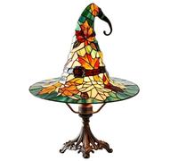 Genérico Witch Hat Lamp - Halloween Resin USB nights light Decoration