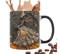 Genérico Witch Mugs For Women, Halloween Travel Mug, Ceramic Cups, Elegant Mug Stylish 350ml Girls Women