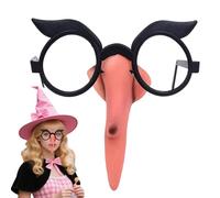 Genérico Witch Nose, traje de gafas con attached nose, ligero y cómodo, diseño , Halloween, vestido para disfraz, de cumpleaños, Navidad, decoración, cosplay