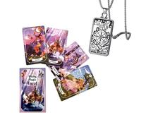Genérico Witchy Magic Tarot Deck - 12x7cm, inglés, para Principiantes, Que Incluye Cartas de Tarot y Collar de Tarot.