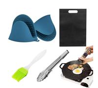 Genérico With Tray - Stove Top Flat Griddle, Smokeless Grill | Uniform Heat Conduction For Induction Electric Cooktop And Kitchen Stove, Portable Outdoor BBQ Cooking For Meat Vegetab