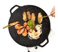 Genérico With Tray - Stove Top Flat Griddle, Smokeless Grill | Uniform Heat Conduction For Induction Electric Cooktop And Kitchen Stove, Portable Outdoor BBQ Cooking For Meat Vegetab