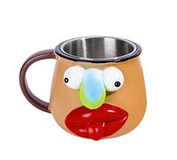 Genérico Witty Teacups - Amusing Quip Vessel for | Heatproof Porcelain with Wide Rim & Comical Illustration Artwork for Apartment, Birthday, Housewarming and Office Desk Beverage Presentation