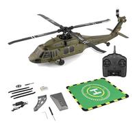 Genérico WL K170 Black Hawk RC Helicopter, RC Helicopters for Adults, 2.4G 4CH Flybarless Helicopter Remote Controlled, Indoor Aircraft Flying Toy for Beginner Adults (1 Set)