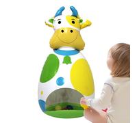 Genérico Wobble Toy, 3D Inflatable Cow Doll, Interactive Balance Toy for Holiday Play, Desk, Travel, Birthday, Backyard, Classroom, and Bedroom Entertainment, 10.24x9.45x19.69 Inches