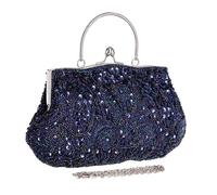 Generico Women Beaded Bag | Evening Pouch Chain Strap Hand Clutches Large Capacity Clutch Purse Luxury for Wedding Date Party