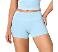 Genérico Women High Waist Biker Workout Gym Yoga Booty Shorts, Elastic Waist Tummy Control Athletic Running Fitness