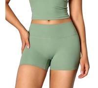 Genérico Women High Waist Biker Workout Gym Yoga Booty Shorts, Elastic Waist Tummy Control Athletic Running Fitness