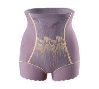 Genérico Women High-Waisted Shorts-Body Shaper Tummy Control, Stay in Place Seamless Shaper Short, Soft, Stretchy for All Day (Purple,L)
