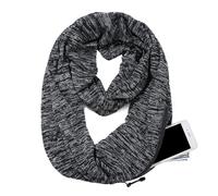 Genérico Women’s Pocket Scarf - Lightweight Warm Neck Wrap | Polyester Fabric With Convenient Hidden Pockets, Ideal For Travel, Hiking, Commuting, Outdoor Activities, Carrying Phones, Keys