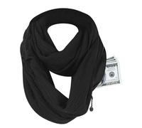 Genérico Women Scarf - Cloth 70x170cm | Solid Color Neck Wrap With Zipper Pocket, Womens Scarves Fashion Shawl | Ideal For Wedding, Travel, Christmas, Birthday, Girls, Fall, Autumn Wear