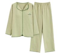 Genérico Women Secret Pijama Lactancia Invierno Women S Petite Pajama Set Petite Length Top Wide Leg Pants Pantalones Pijama Mujer Pijamas Mujer Bolsillos JN L