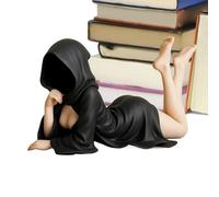 Genérico Women Statue - Masked Mysterious Lady, Resin Desktop Ornament, Style Figurine, Elegant Interior Accent, Top Performance Room Decor, Gold Small For Mantel Shelf