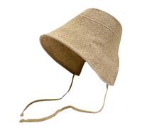 Genérico Women Sun Hats - 100g Foldable Vintage Pioneer Bonnet with Tie | Cotton and Linen Visor For UV Protection Ladies Headwear Summer Outdoor Fishing Golf Hiking