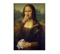 Genérico Women Wall Art, Fashion Humorous Female Ornameent, Cover Nose Design Retro Humorous Living Room Picttures, for Bedroom, Living Room, Hotel, Dorm, Bathroom, Workplaces