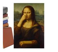 Genérico Women Wall Art, Fashion Humorous Female Ornameent, Cover Nose Design Retro Humorous Living Room Picttures, for Bedroom, Living Room, Hotel, Dorm, Bathroom, Workplaces