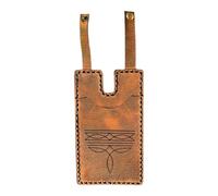 Genérico Women Western Wallets, Boot Credit Card Holder, 3.94x1.57in Fashion Snap Strap Design, Handmade Artificial Leather, Compact Cash Pouch for Travel, Night Out, Business, Casual Use, bronceado