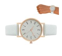 Genérico Womens Analog Watch - 23.5cm Elegant Analog Quartz Design, Women's Pastel Coloured Everyday Silver Tone Watch, Waterproof Womens Watches, Premium Fashion Wrist Watches For Women Ladies Girls