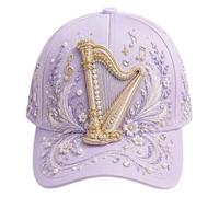 Genérico Womens Baseball Hat - Adjustable Outdoor Headwear 3D Music Printed