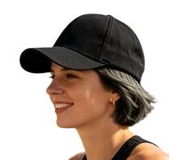 Genérico Women's Baseball Hats - 11.02x5.91 Inches Wig Baseball Hat | Wig Hat For Daily Wear Sports Outdoor Activities Vacation | Washable Natural Hiking Traveling Camping Picnic Beach Climbing
