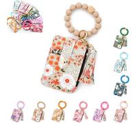 Genérico Women's Boho Beaded Wallet, 2025 New Boho Style Beaded & Tassel Decorated Keychain, Credit Card Wristlet Wallet (5)