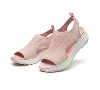 Genérico Women's Comfortable Platform Walking Sandals 2026 Arch Support Shoes Wide Width Sandals for Women Hiking Orthopedic Sandal Footwear Support Wide Non Slip Shoes (Pink,35)