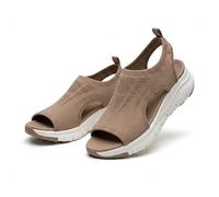 Genérico Women's Comfortable Platform Walking Sandals 2026 Arch Support Shoes Wide Width Sandals for Women Hiking Orthopedic Sandal Footwear Support Wide Non Slip Shoes (Coffee,41)