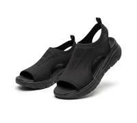 Genérico Women's Comfortable Platform Walking Sandals 2026 Arch Support Shoes Wide Width Sandals for Women Hiking Orthopedic Sandal Footwear Support Wide Non Slip Shoes (Black,40)