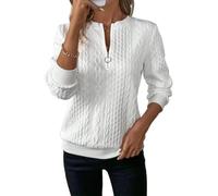 Genérico Women's Elegant Snake Print Zip-Up Sweatshirt Long Sleeve Round Neck Casual Pullover, Fall Casual Zip-Up Pullover Sweatshirts (White Zipper,L)