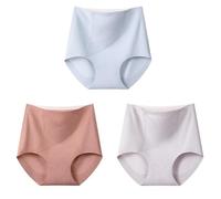 Genérico Womens High Waisted Leakproof Shaping Underwear, Smooth Tummy Control Panties with Butt Lift, Soft Airy Comfort Briefs