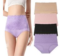 Genérico Women's Leak Proof Panties,Women's Leak Proof Underwear,Support & Leakproof High-Waisted Leaks Proofs Underwear (FR/ES, Letras, XXL, Regular, Regular, Mix-A)