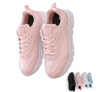 Genérico Women's Luxurious Orthopedic Sneakers, Orthopedic Sneakers for Women, Arch Support Hollow Breathable Mesh Shoes (Pink,32 2/3)