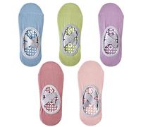 Genérico Women's No-Show Socks for Pilates & Workout - Non-Slip Silicone Grip, Breathable & Moisture for Yoga/Dance/Indoor Activities (5Pair-B,Talla única)