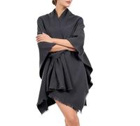 Genérico Women's Poncho Shawl - The Fleece Drape Shawl | Elegant Scarf,Women's Elegant Knitted Shaawl With Loop Closure For Spring Fall Winter Suitable For Weddings And Travel, Combining The Functio